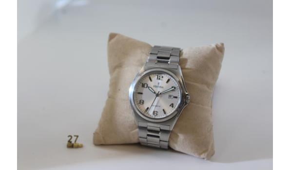 herenhorloge FESTINA F16374, quartz, dia 40mm, mogelijke gebruikssporen, mogelijks nieuwe batterij nodig